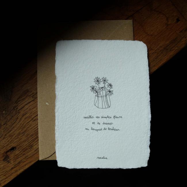 Carte " Simples fleurs "