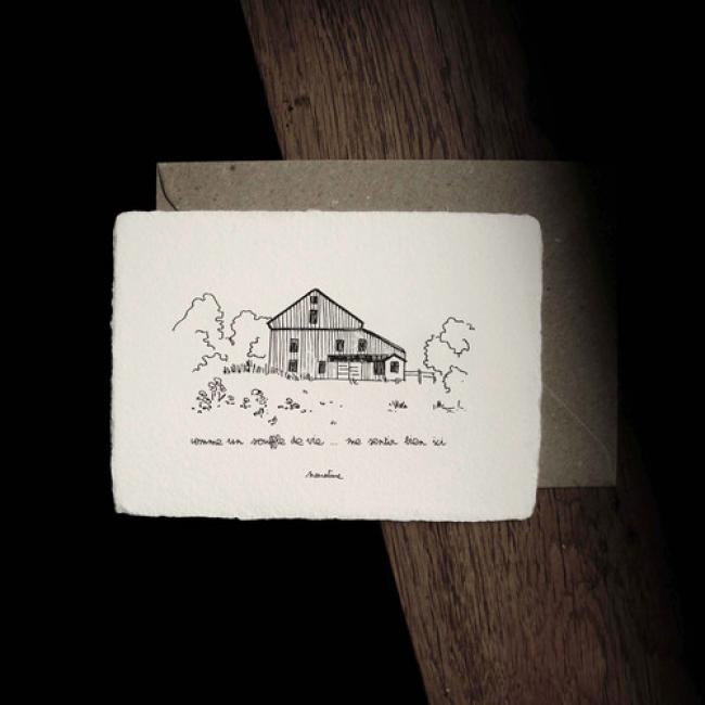 Carte artisanale po&eacute;tique | Souffle de vie