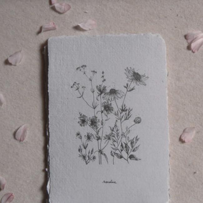 Carte artisanale Herbier /  Vagabondes - 8