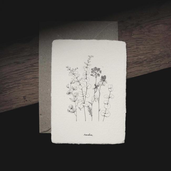 Carte Herbier /  Vagabondes - 2