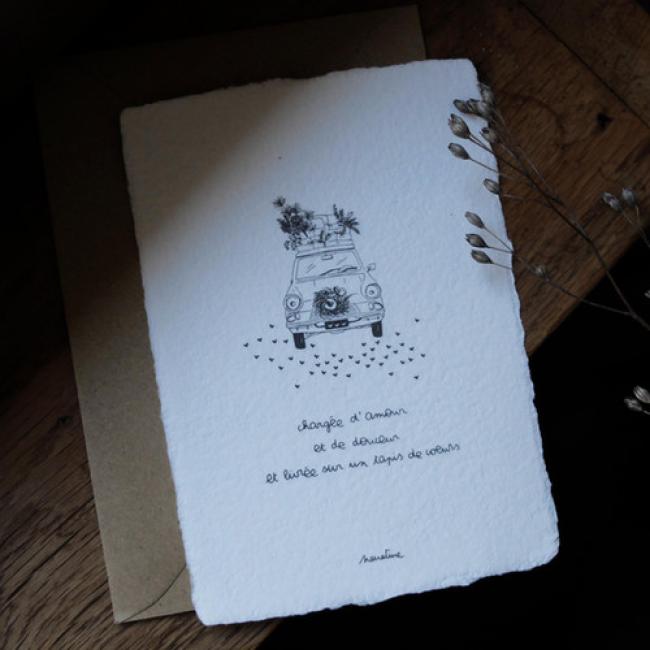 Carte " Chargée d'amour "
