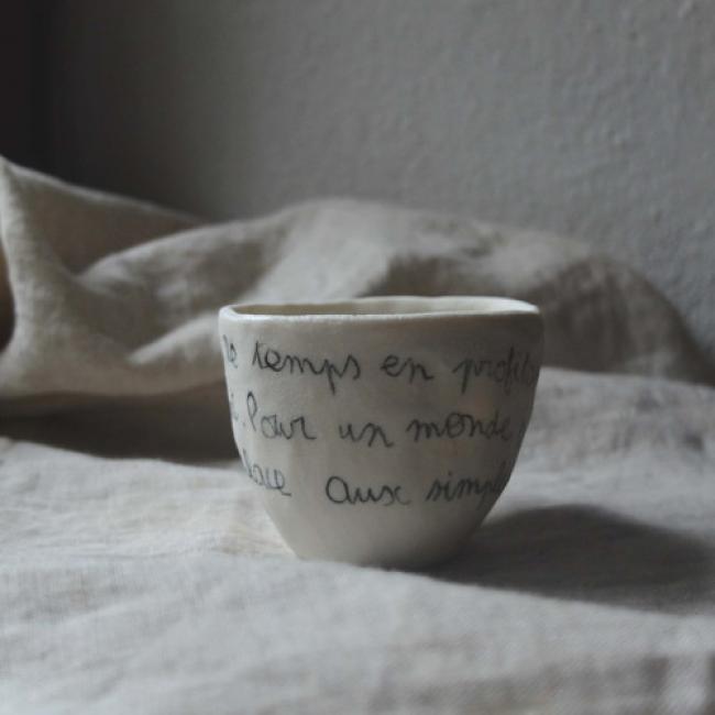 Petite coupe haute porcelaine -Tout en douceur (non alimentaire)