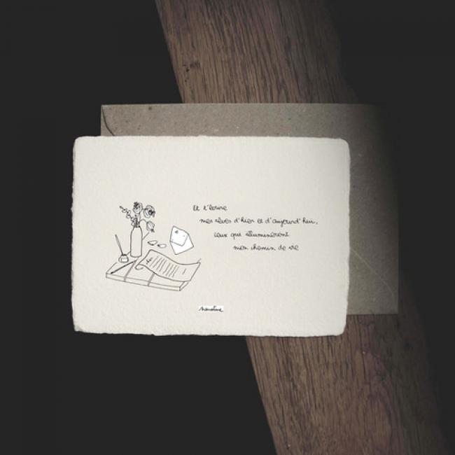 Carte " Et t'écrire "