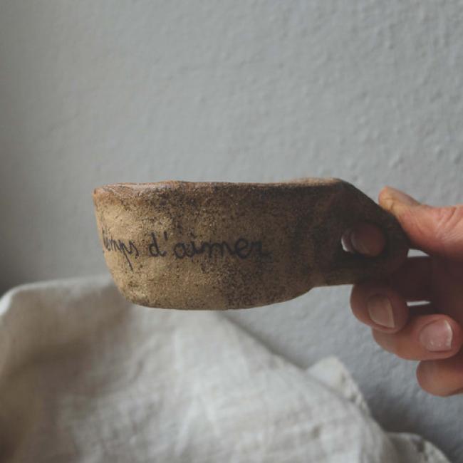 Tasse anse grès - Se poser