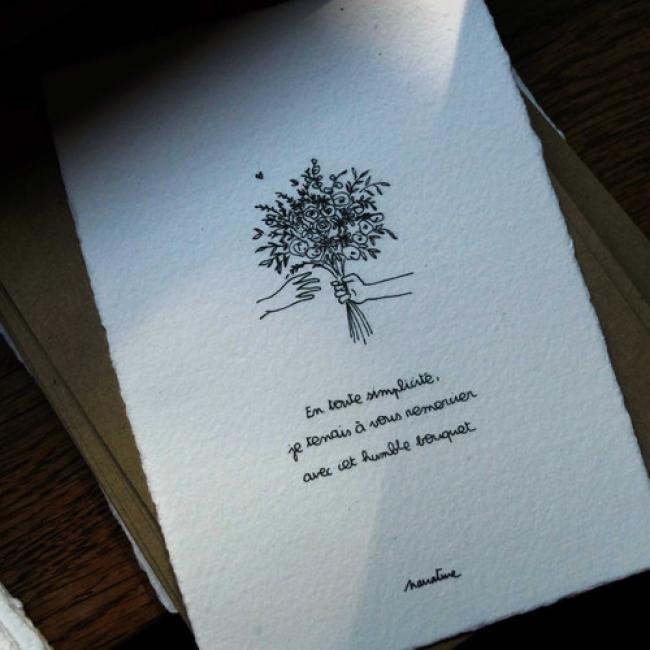 Carte " Simple merci "