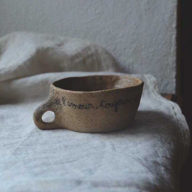 Tasse anse grès - Douceur des jours