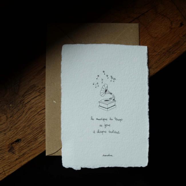 Carte " La musique du temps "