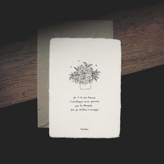 Carte " Bouquet d'enveloppe "