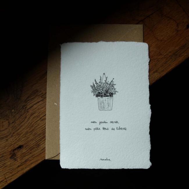 Carte " Mon jardin secret "