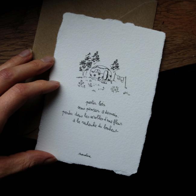 Carte"Partir loin"