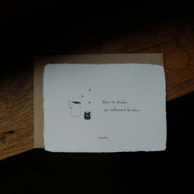 Carte " Fleurs de douceur "