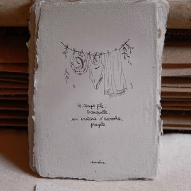Carte artisanale po&eacute;tique  |  Instants fragiles