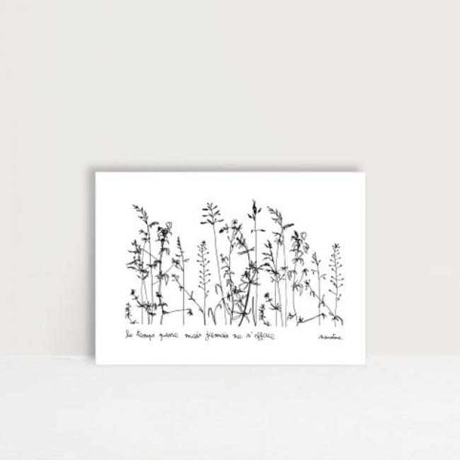 Carte " Le temps passe "