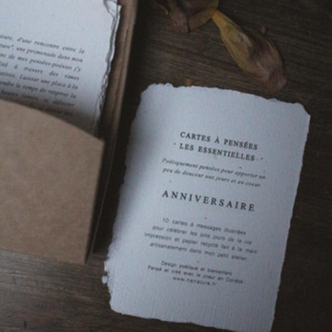 Coffret LES ESSENTIELLES - 10 cartes - Anniversaire