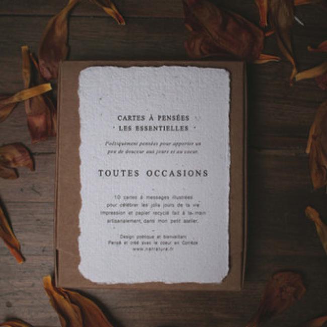 Coffret LES ESSENTIELLES - 10 cartes - Toutes Occasions