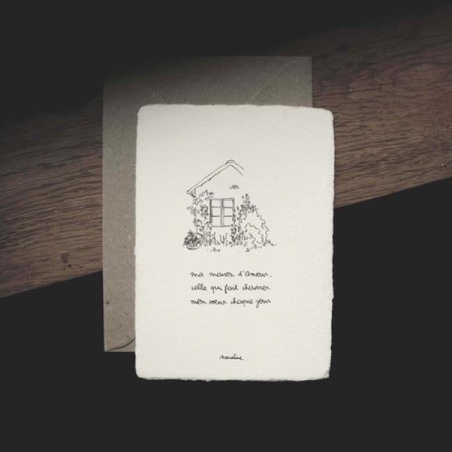 Carte " Ma maison d'amour "