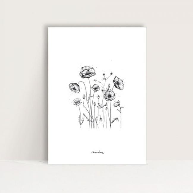 Mini-Affiche " Coquelicots "