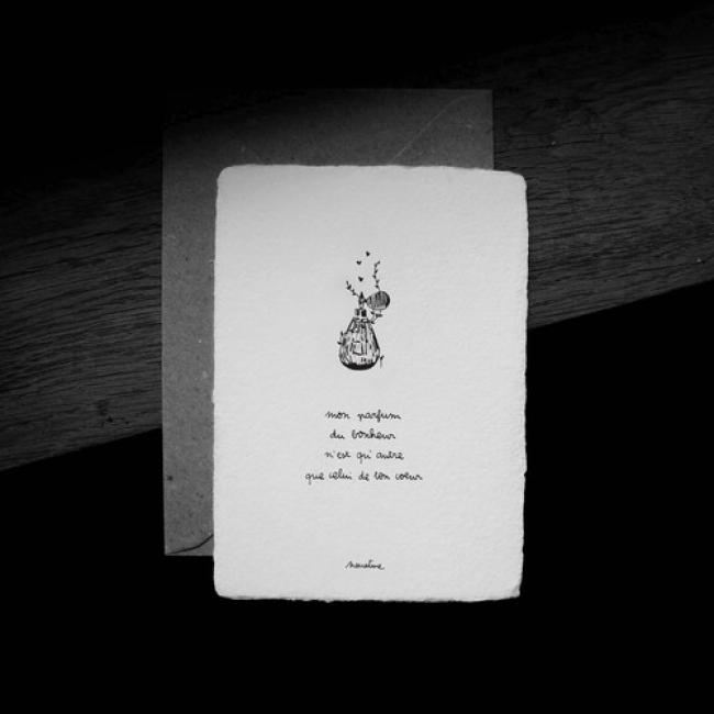 Carte " Parfum de ton coeur "