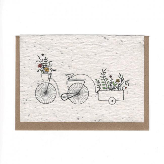 Vélo fleuri - collaboration x Carte de Lulu