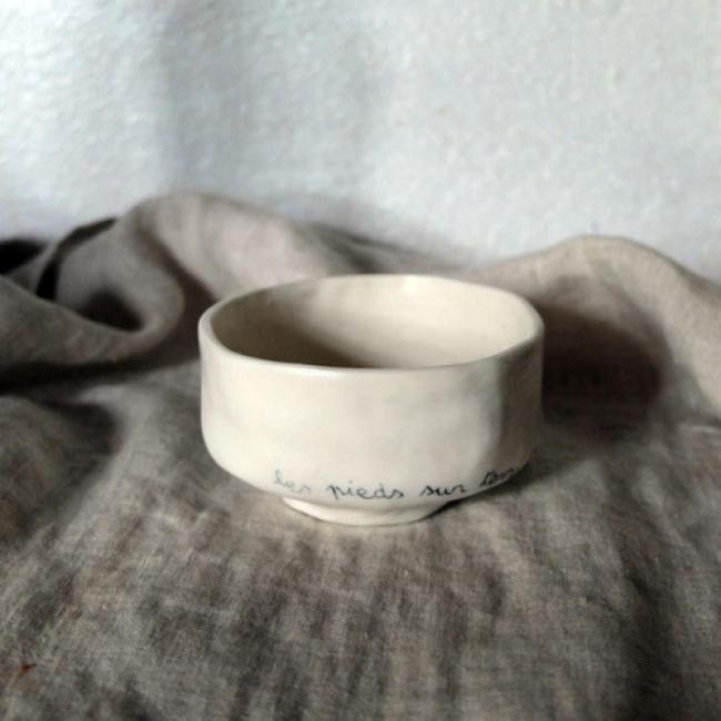 Tasse porcelaine - Tête en l'air