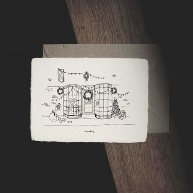 Carte " Vitrine de Noël "