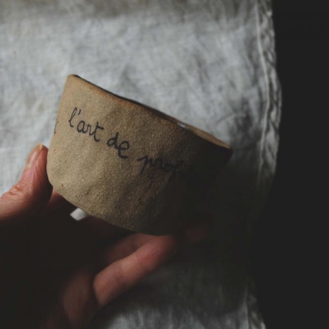 Tasse grès - Moment présent
