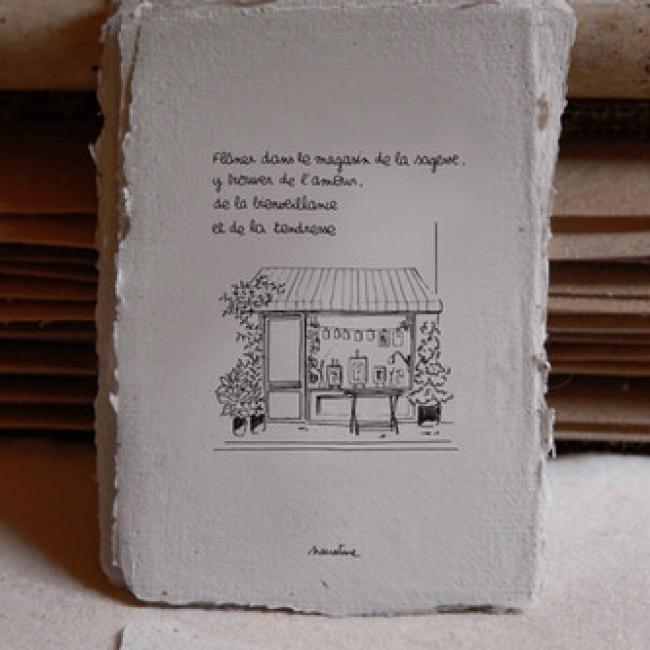Carte artisanale po&eacute;tique |  Le magasin de la sagesse