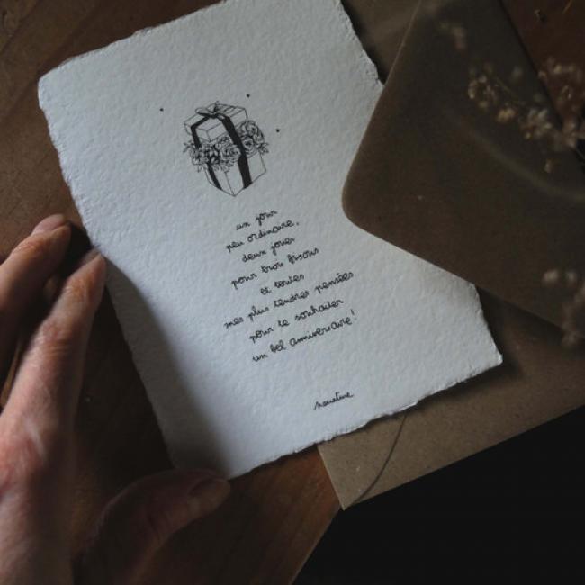 Carte " Bel anniversaire "