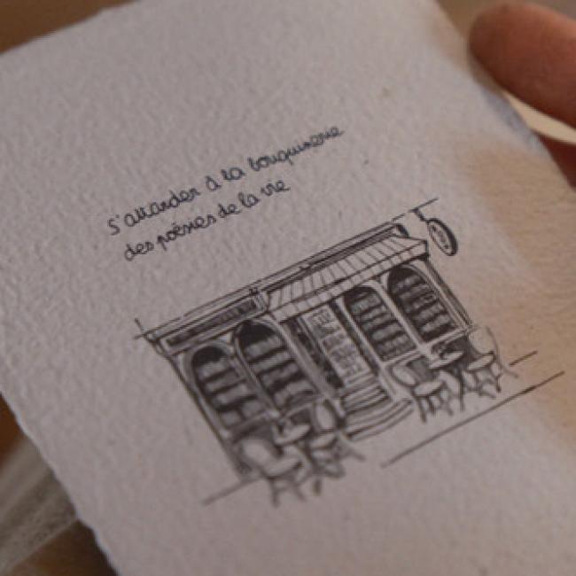 Carte artisanale po&eacute;tique | La bouquinerie