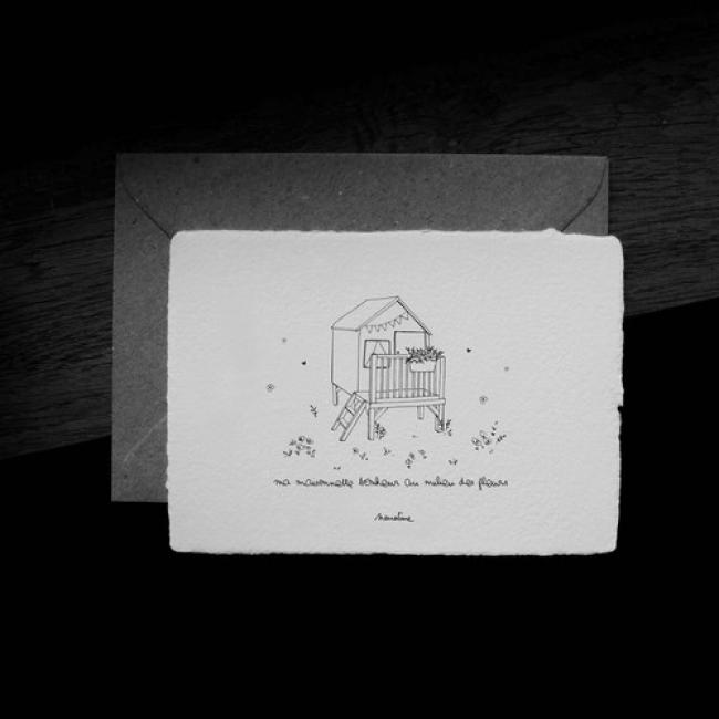 Carte " Maisonnette bonheur"