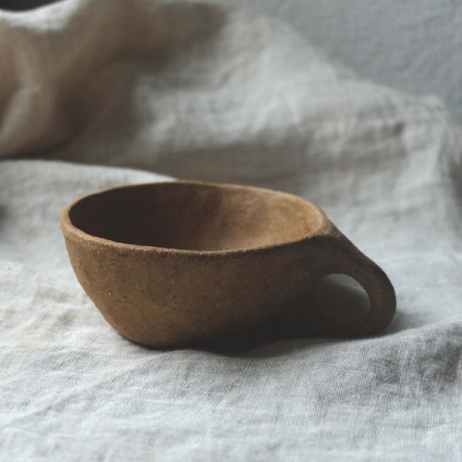 Tasse anse grès - Aimer sans compter