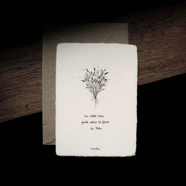Carte " un petit rien "