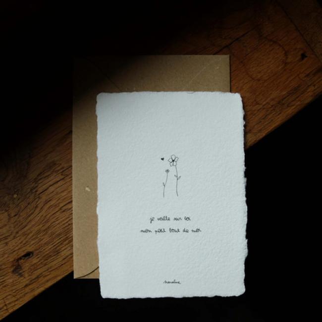 Carte " Mon petit bout de moi "