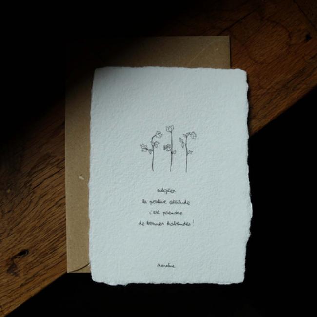 Carte " Positive attitude "