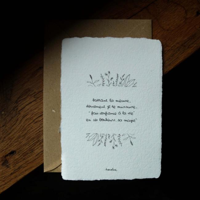 Carte " Confiance  "
