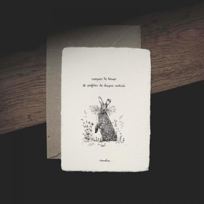 Carte " Basile le lapinou "