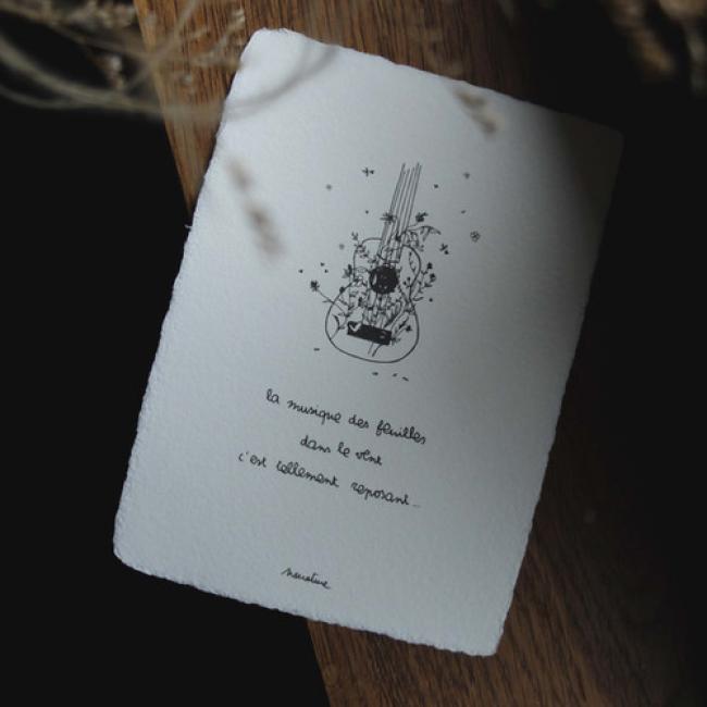 Carte " La musique des feuilles "
