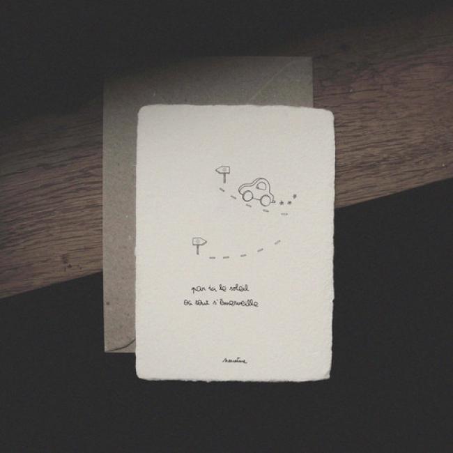 Carte " Par ici le soleil "