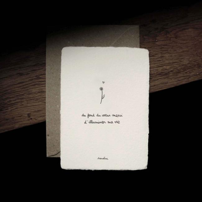Carte " Merci  "