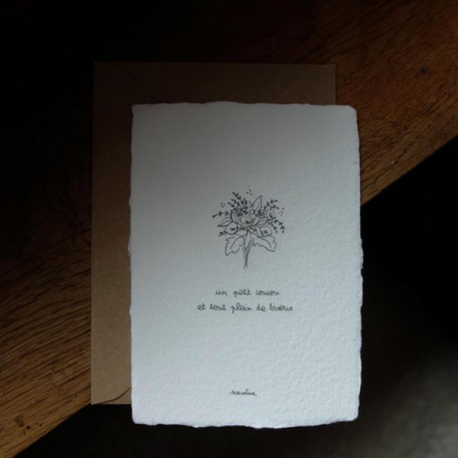 Carte " un petit coucou "