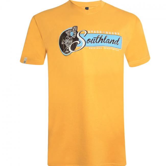 BURNS SOUTHLAND TEE SHIRT OTAGO JAUNE