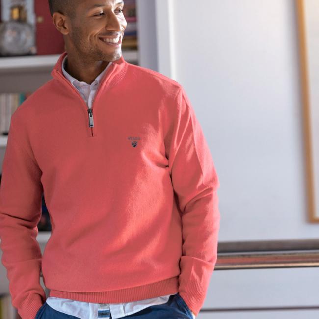 25 BUENOS AIRES PULL COL ZIP OTAGO ROSE