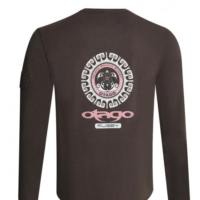 KARO MAUNGATU TEE SHIRT ML OTAGO MARRON