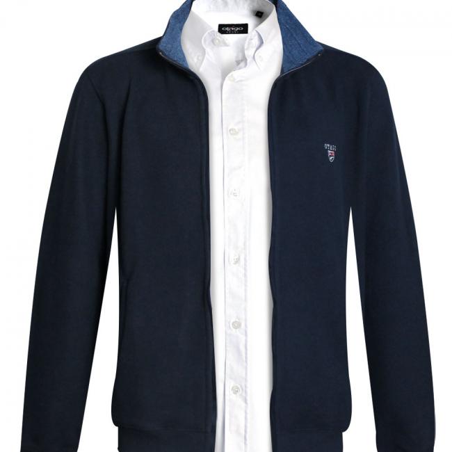 25SW7 SWEAT ZIP OTAGO BLEU MARINE