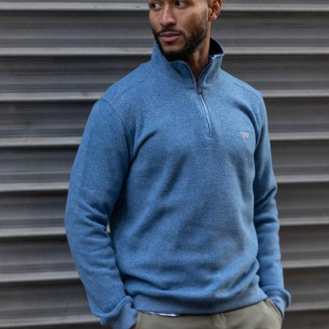 24SW7 SWEAT COL ZIP OTAGO BLEU CIEL