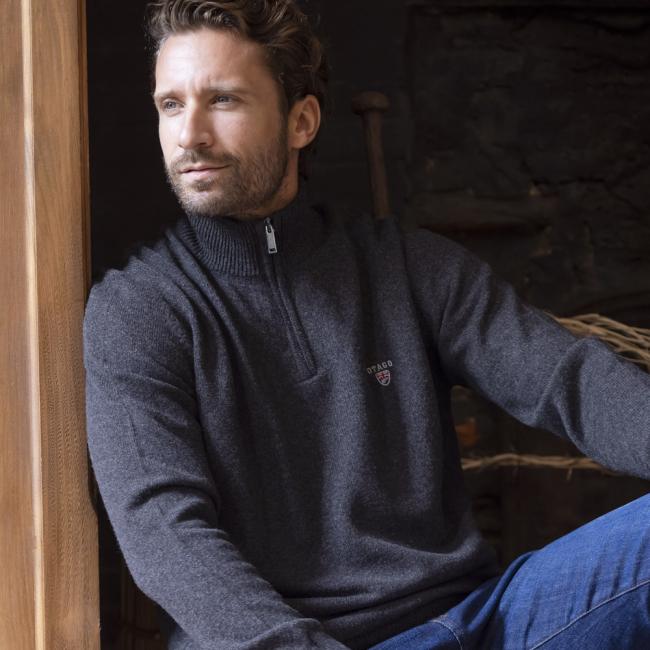 25 BUENOS AIRES PULL COL ZIP OTAGO ANTHRACITE