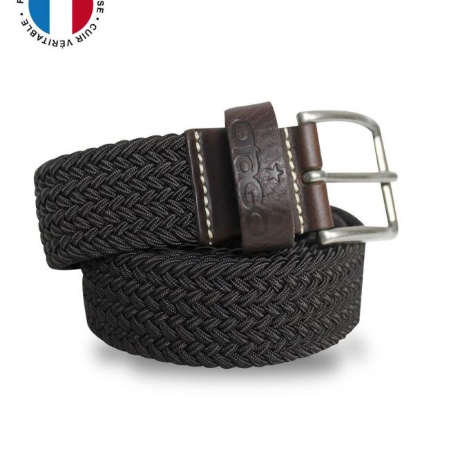CEINTURE TRESSEE OTAGO MARRON