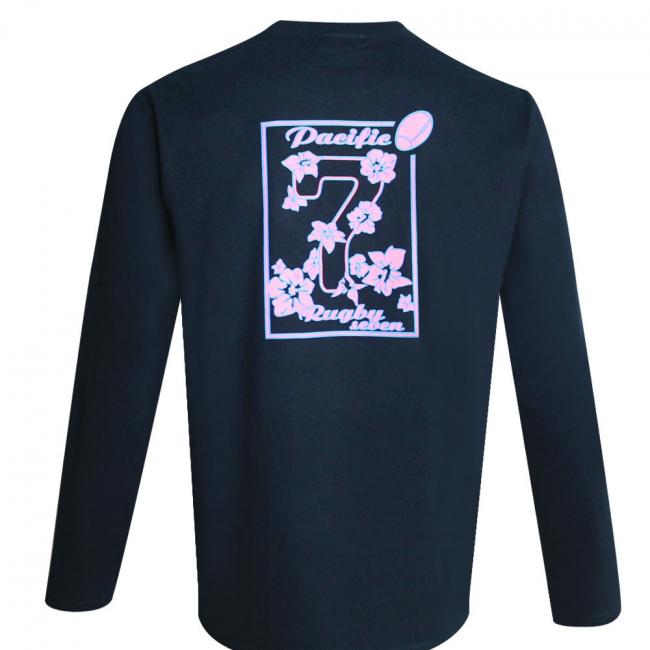 BIARRITZ TEE SHIRT ML OTAGO BLEU MARINE