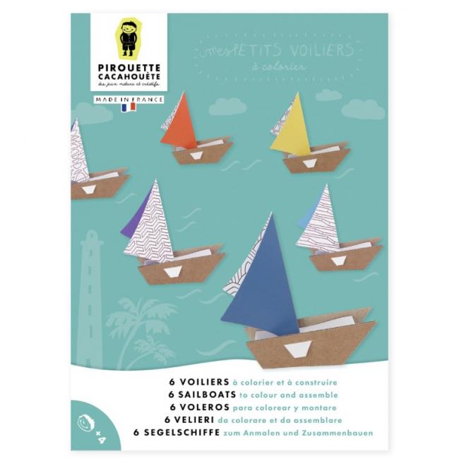 Kit cr&eacute;atif petits Voiliers