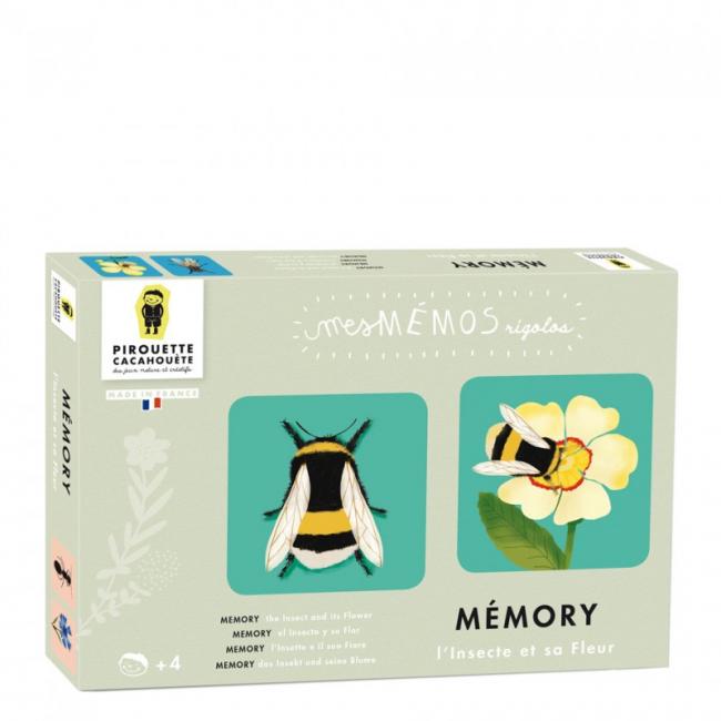 Jeu de Mémory Insectes et Fleurs